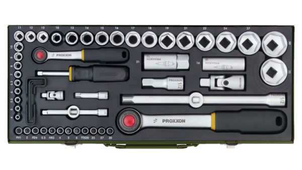 GRT. NASADNIH KLJUČEVA 1/4''+ 1/2''  4-32 mm/ 56 kom.