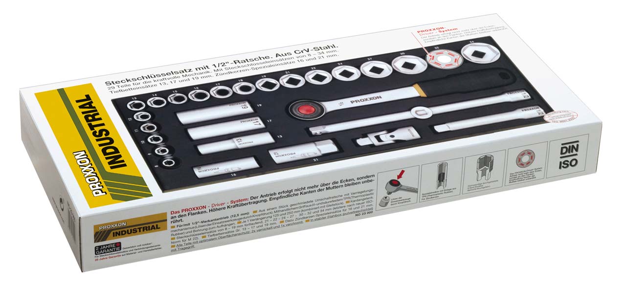 GRT. NASADNIH KLJUČEVA 1/2'' 8-34 mm/ 29 kom.