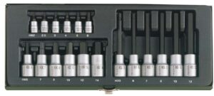 GRT. NASADNIH IMBUS KLJUČEVA 1/4''+1/2'' 2-14 mm (18 kom.)