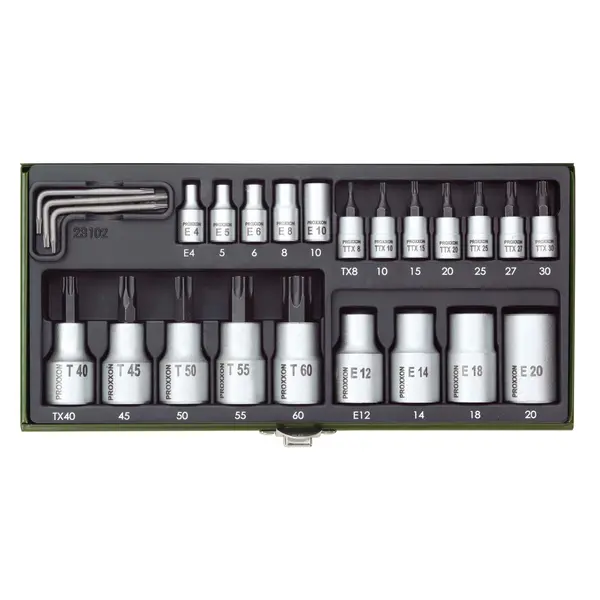 GRT. NASADNIH TX KLJUČEVA 1/4''+1/2'' TX8-TX60 (24 kom.)