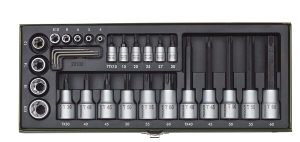 GRT. NASADNIH TX KLJUČEVA 1/4''+1/2'' TX8-TX60 (29 kom.)