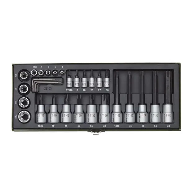 GRT. NASADNIH TX KLJUČEVA 1/4''+1/2'' TX8-TX60 (29 kom.)