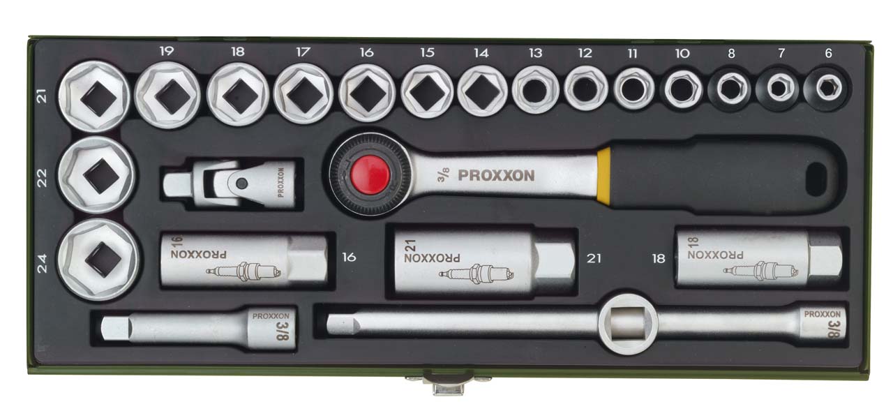 GRT. NASADNIH KLJUČEVA 3/8'' 6-24 mm (24 kom.)