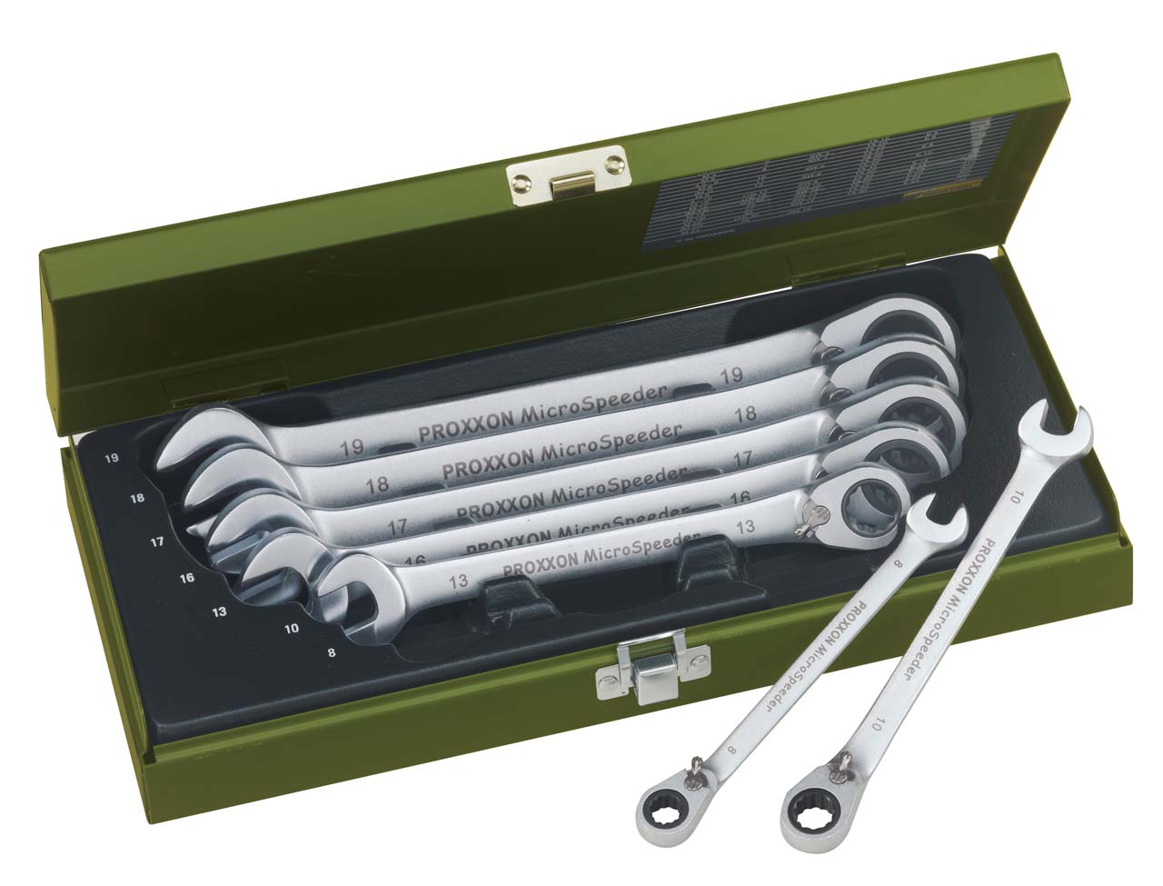 GRT. KLJUČEVA KOMBINIRANIH MICRO-COMBISPEEDER 8-19 mm/ 7 kom.