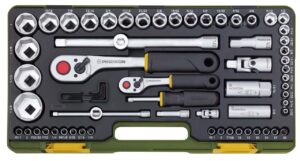 "GRT. NASADNIH KLJUČEVA 1/4''+ 1/2'';  5/32''-1 3/8''/ 65 kom."