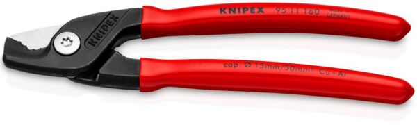 ŠKARE KNIPEX STEPCUT 160mm ZA KABELE fi 15 mm/50mm2