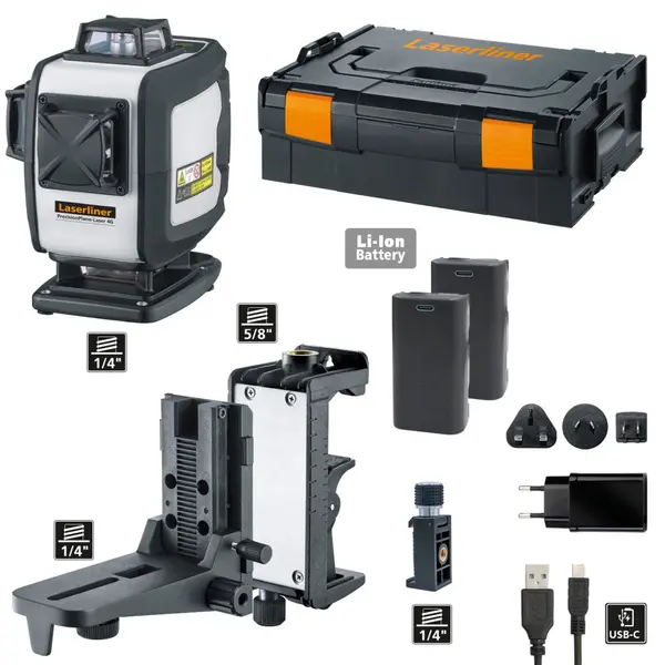 PrecisionPlane-Laser 4G Pro - Cross-linijski laser s ?etiri vrlo vidljiva zelena 36