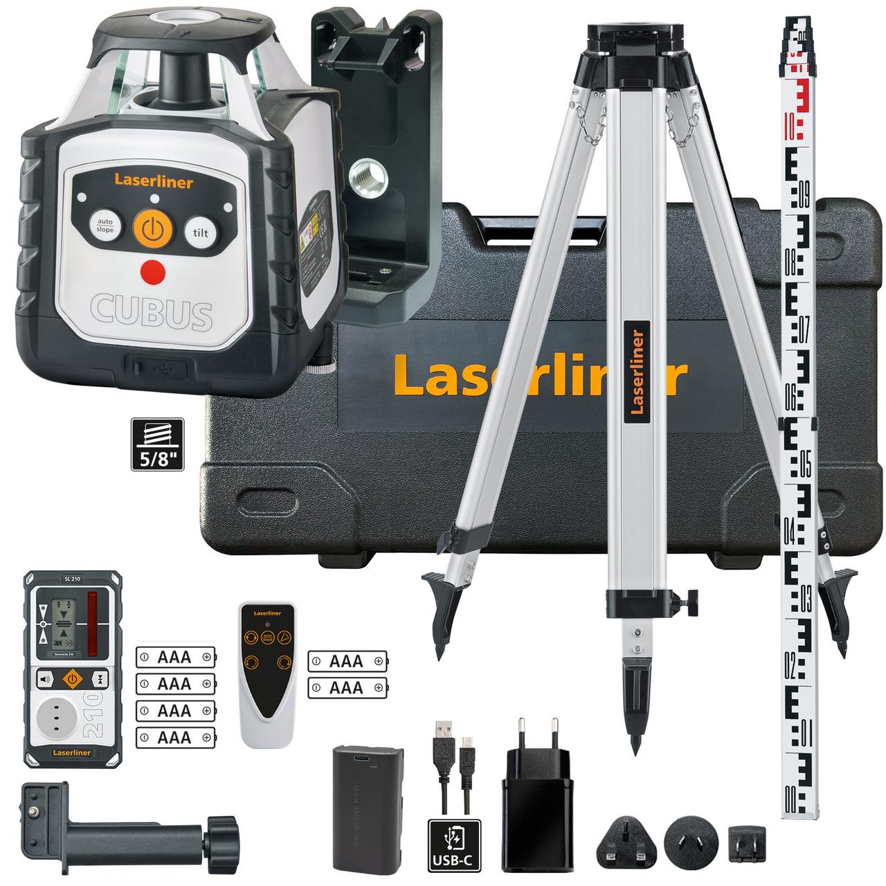 Cubus 210 S Set 150 cm - Rotacijski laserski komplet