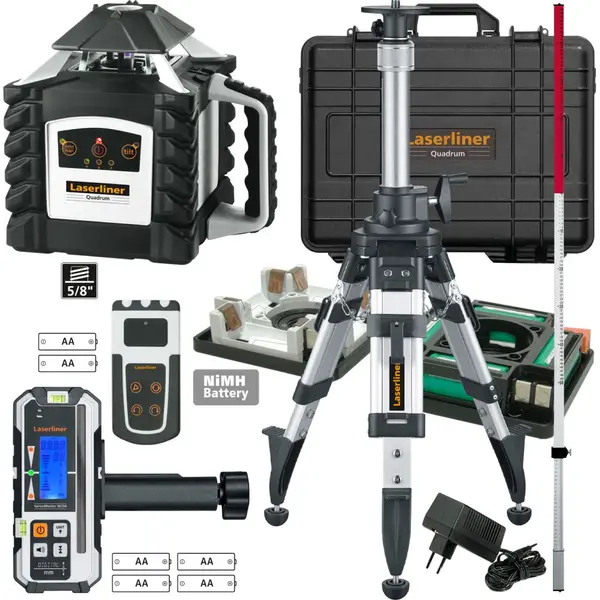 LL-053.00.09-1 LASER ROTACIJSKI Quadrum M350 S SET 1 FL/  + Stativ P 175 cm+ FL crveni štap
