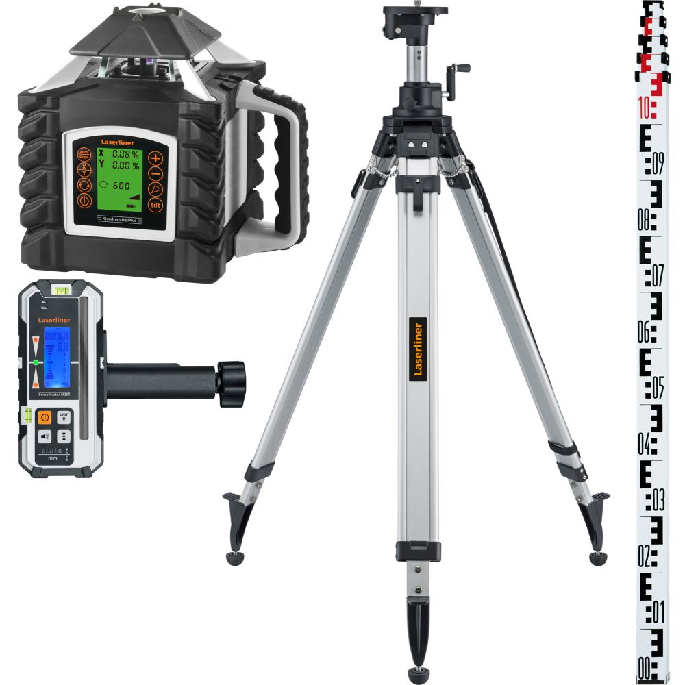 LL-053.350-2 LASER ROTACIJSKI Quadrum DigiPlusDM350 S SET 1 LT/ + Stativ P 175 cm+LT štap 5m