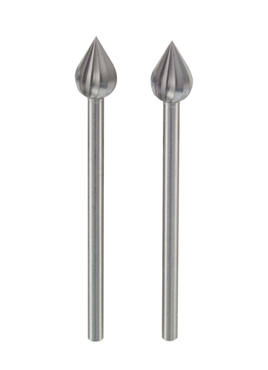 ŠTIFT ZA GLODANJE 6,0mm OBLIK PLAMENA 2kom.