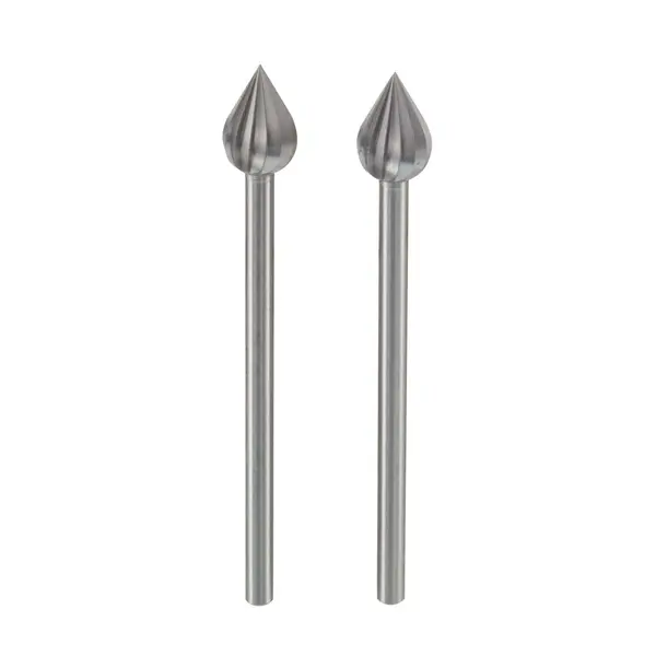 ŠTIFT ZA GLODANJE 6,0mm OBLIK PLAMENA 2kom.