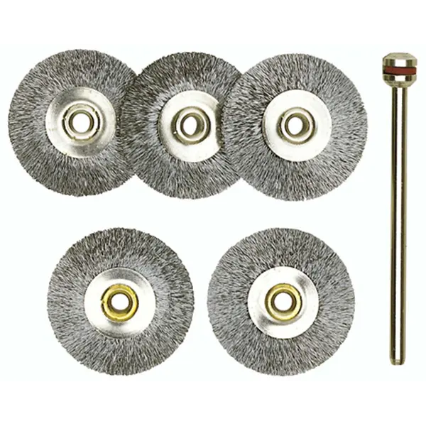 ČETKA ČELIČNA 22mm 5kom. + DRŽAČ