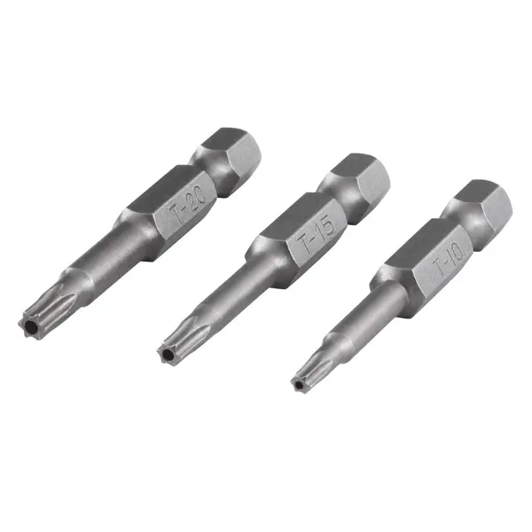 WOLFCRAFT komplet bit nastavaka, TORX® s provrtom, 3-dij.