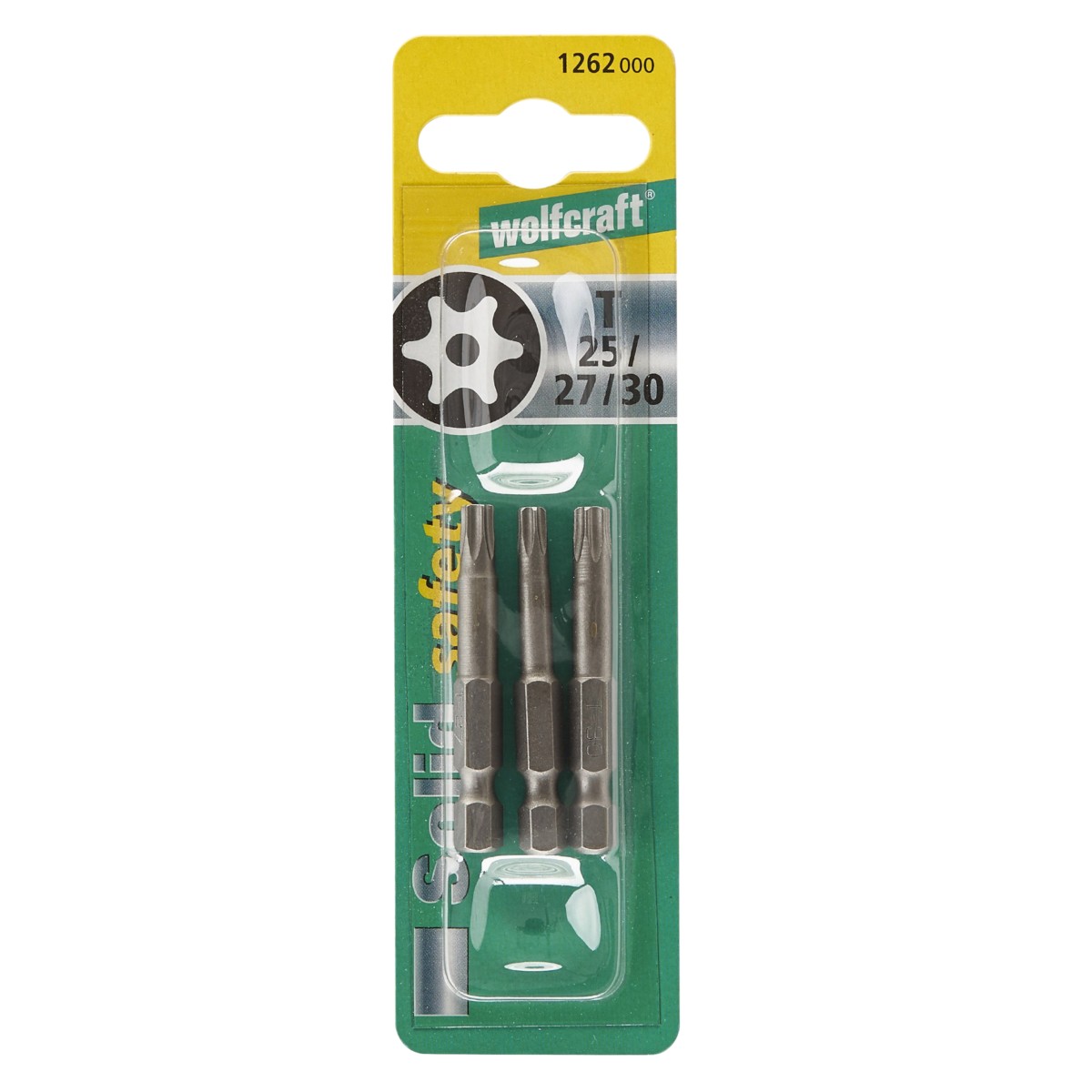 WOLFCRAFT komplet bit nastavaka, TORX® s provrtom, 3-dij.