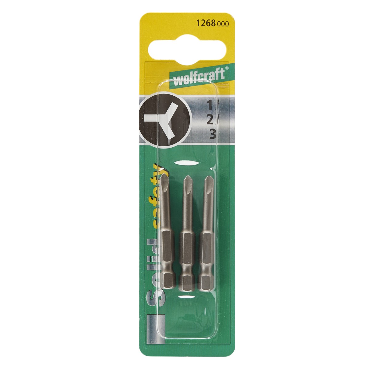WOLFCRAFT komplet oštrica odvijača Solid safety, Tri-Wing