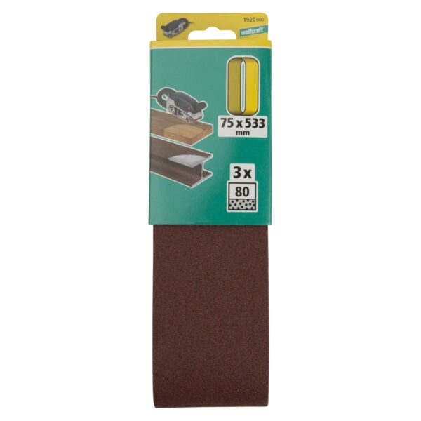 TRAKA BRUSNA 75X533mm/GR.80/ 3kom