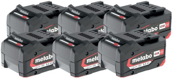 MET6.25152000 BATERIJA 18V BASIC SET 18V 6x5,2 Ah Li