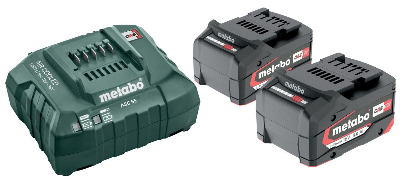 MET6.85050.000 BATERIJA 18V 2x4,0Ah Li plus PUNJAČ