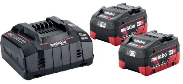 MET6.85122.000 BATERIJA 18V 2x5,5 LiHD BASIC SET + ASC 145 30-36V