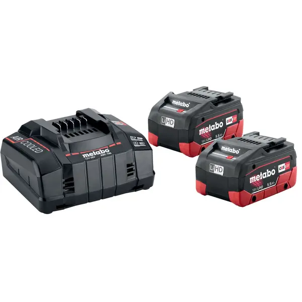 MET6.85122.000 BATERIJA 18V 2x5,5 LiHD BASIC SET + ASC 145 30-36V