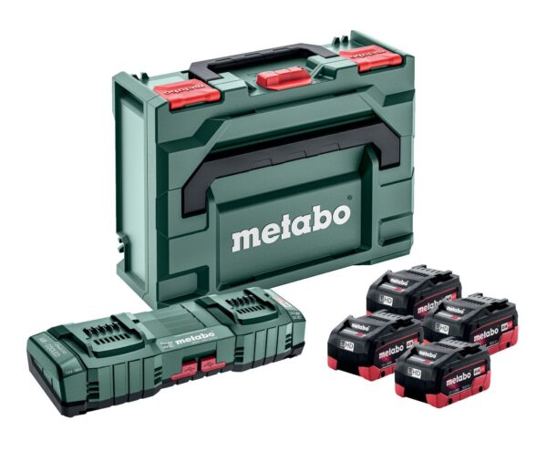 MET6.85143.000 BATERIJA 18V BASIC SET  4 X LIHD 10AH + ASC 145 DUO + METABOX
