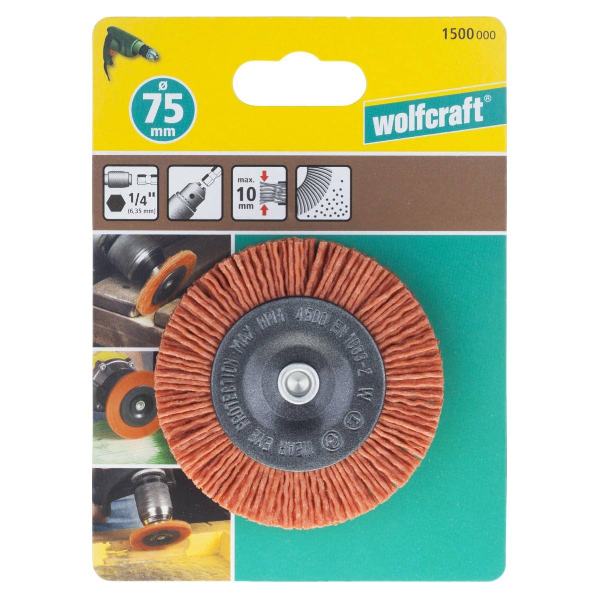 WOLFCRAFT najlonska kružna četka, agresivna