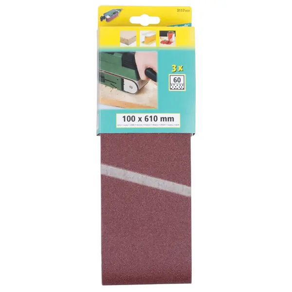 WOLFCRAFT brusne trake od platna 100 x 610 mm